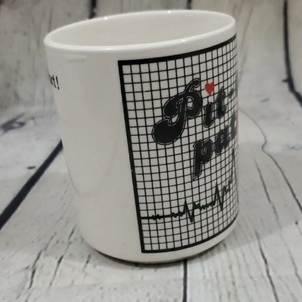 Vintage Coffee Mug EKG Love Nurse Medical